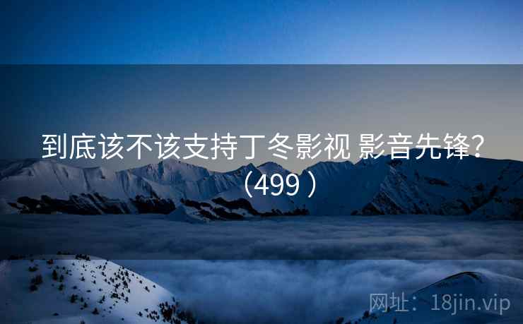 到底该不该支持丁冬影视 影音先锋？（499 ）
