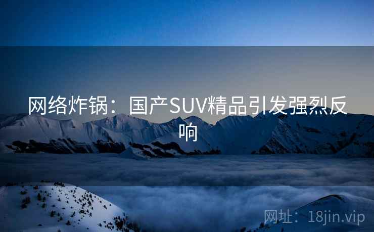 网络炸锅：国产SUV精品引发强烈反响